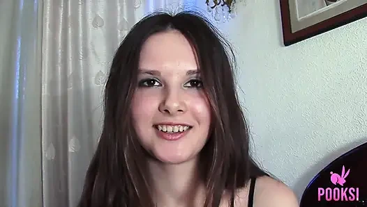 Pale cutie steva takes cock up her ass and cum on her face!