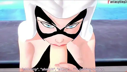 Felicia Hardy (Черная кошка) делает минет в бикини - Marvel