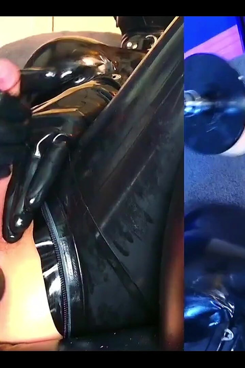 Rubber Doll Cam Session - Spit Roast Training
