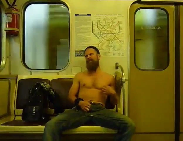 Jerk off in subway