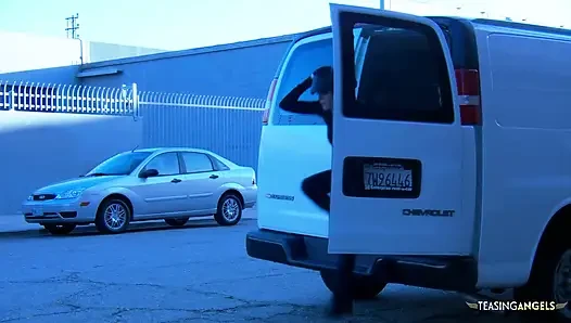 Blonde cat girl really loves getting cum on her face after a