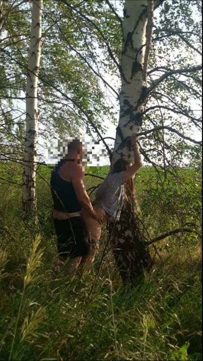 Public sex after a picnic for a perfect hot blonde | Clip 1