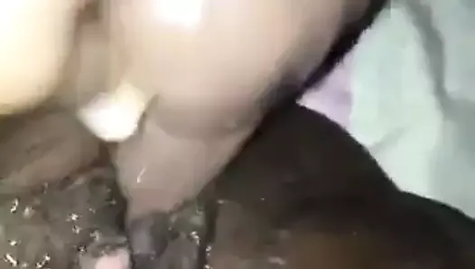 Dildo in a creamy pussy
