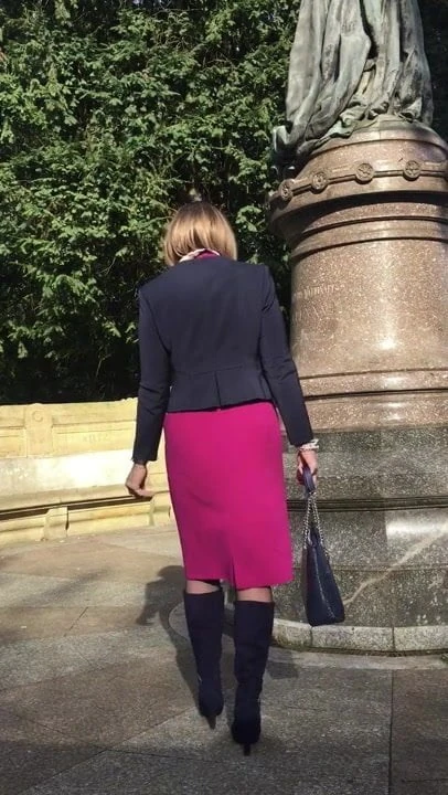 Dress: Karen Millen, jacket: Phase 8