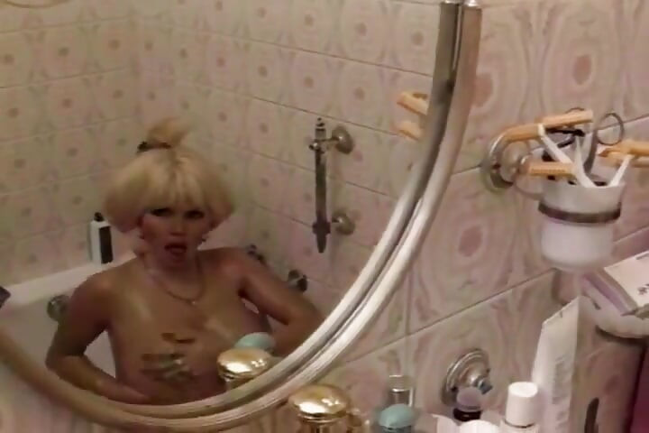 Blonde Big Titted MILF From France Showering