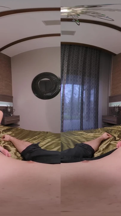 Powerful moment from "18VR One Of Your Favorite Lust Memories Were Threesome With Lia Lin and Nata Gold"