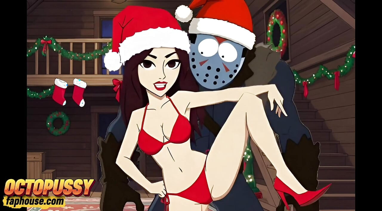 Festa de sexo com vagabundas em Camp Crystal Lake, Cartoon