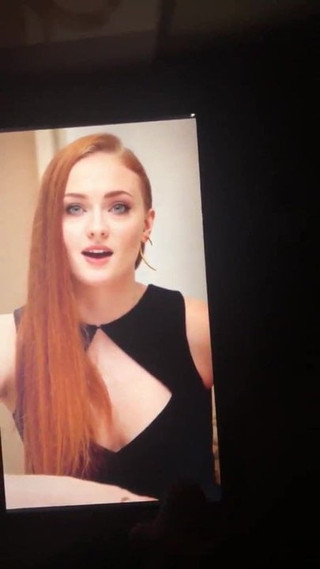 Трибьют спермы для Sophie Turner