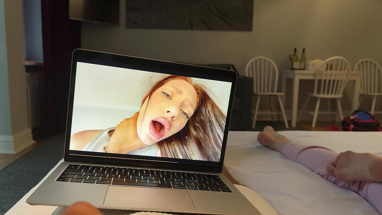 Hot stepsister caught me watching PORN with her, fucked her in a tight pussy