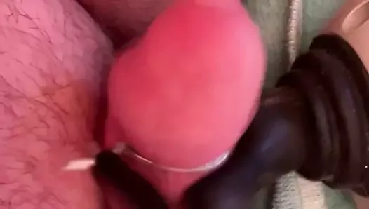 hands free cum with estim and back massager
