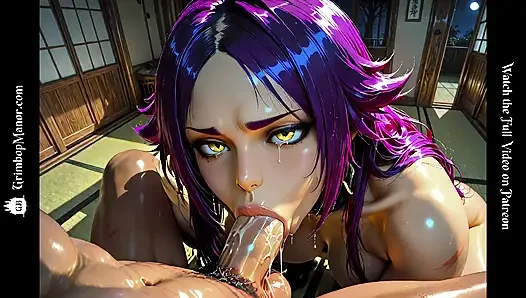 Yoruichi catgirl in heat - breeding session gone wild