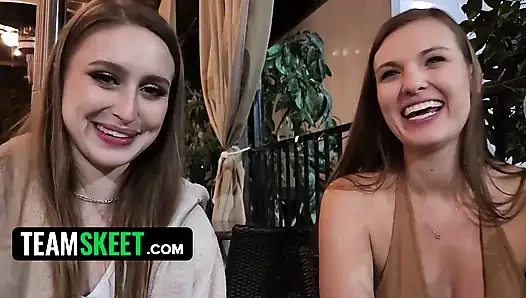 Laney grey si cewek sange dengan besar membantu allen untuk ngerasain seks threesome sama kenzie love