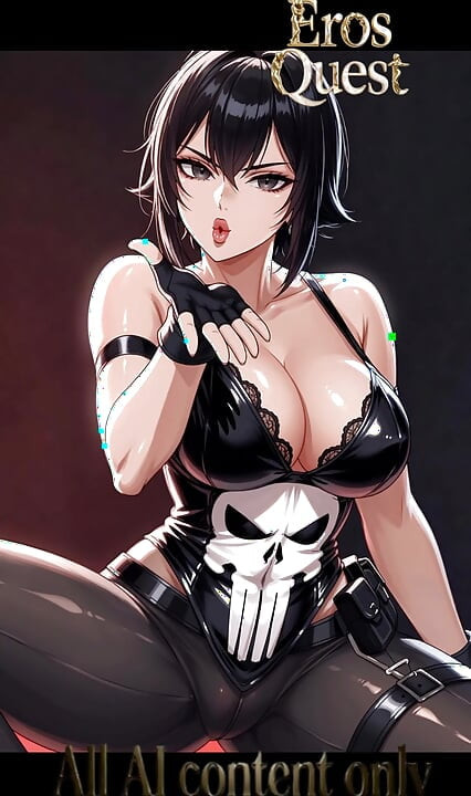 ErosQuest - Punisher + Daredevil - Sapphische freuden - cosplay - Contenu IA