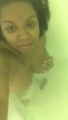 Bi ebony tits in shower