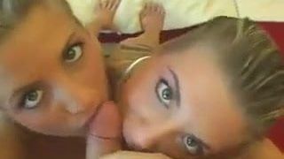 Немецкий блондинка в тройничке в любительском видео