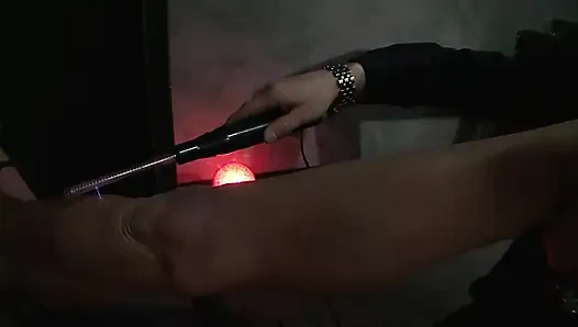 Hardcore bdsm sex clip: Pussy masturbation using vibrator