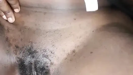 Shave my horny little pussy with me