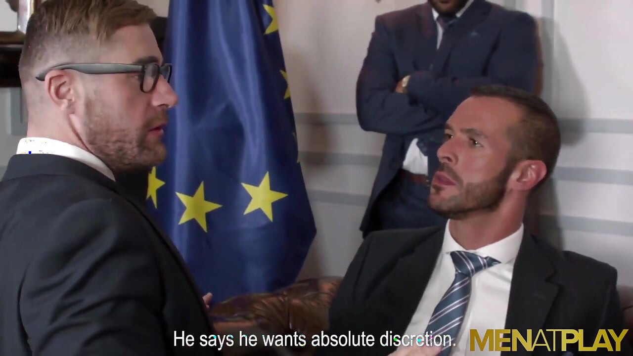MENATPLAY - Denis Vega has wild orgy with hunky men in suits