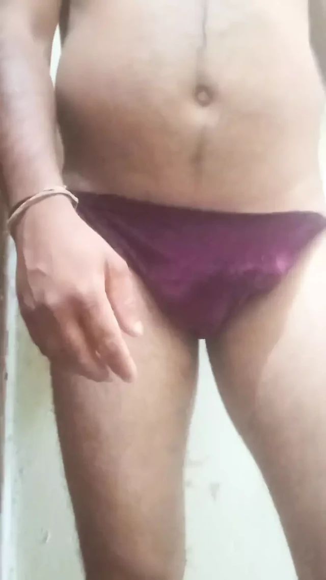 My New Underwear in Red Colour so Hot Sexy