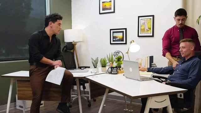 Tatted Hunk Bred In Free Use Office Spitroast - FULL SCENE - ASGmax