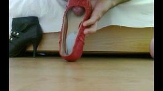 Sexy red heels stuffed with my cock again