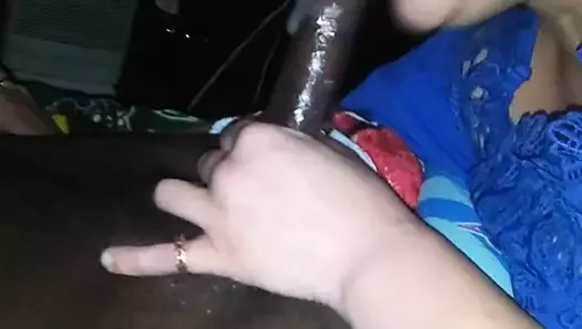 Puerto Rican slopping on cock