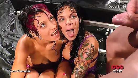 Ggg John Thompson - Jaqueline Mia Ve Nicky Vahşi Üçlü Sikiş