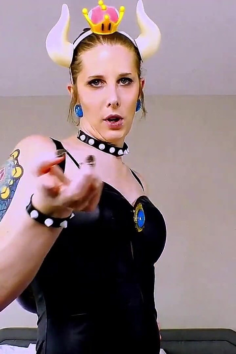 Bowsette'i şatosunda sikiyor - bakış açısı seks