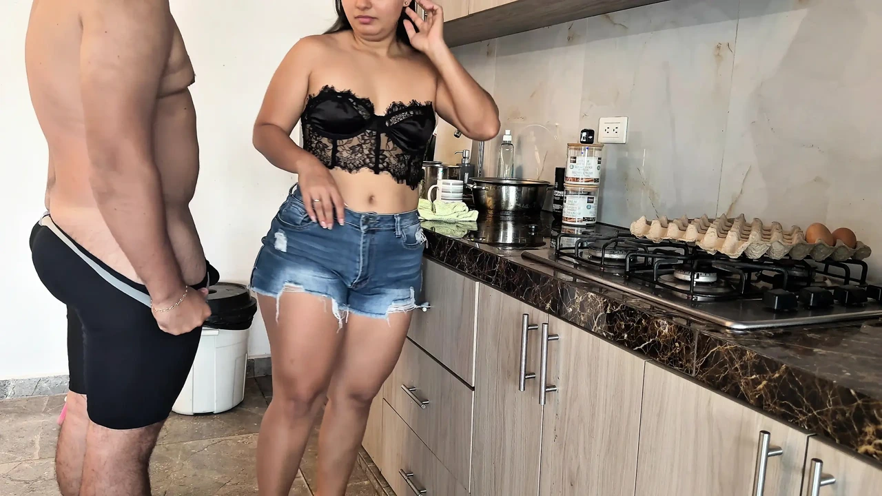 STEPMOM WANTS TO FUCK IN THE KITCHEN