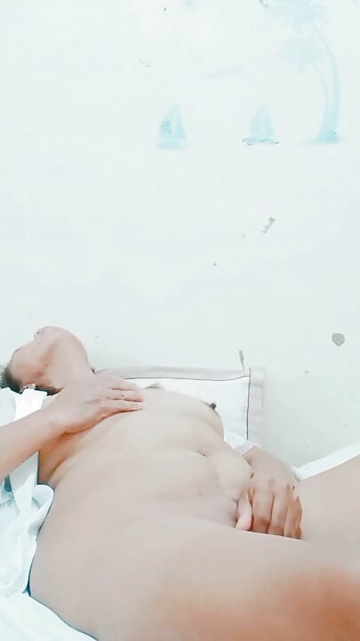 Horny Auntie Loses Herself Rubbing Her Pussy in Bed