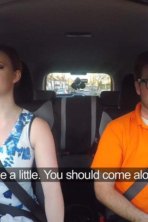 Fake Driving School - Hot Redheads Dirty Secret: Outdoor Blowjobs and Big Tits Worship