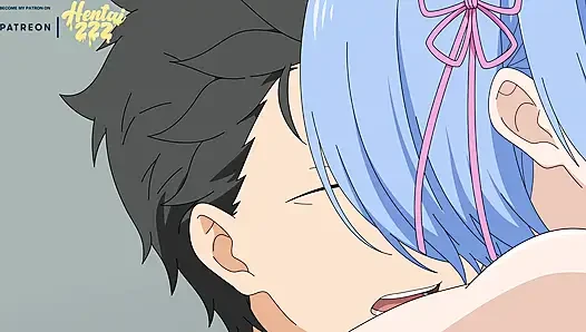 Subaru rem anal CREAMPIE zu zero hentai, UNzensierte animation