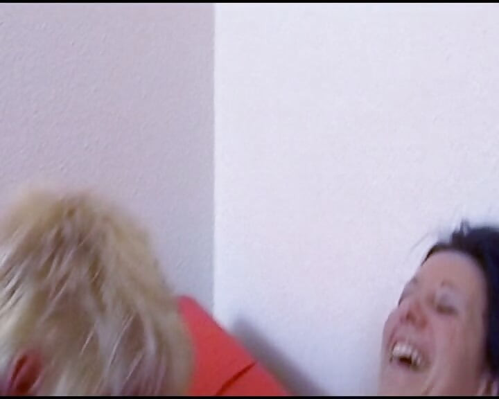 Nasty German sluts having hot lez fun with dildo