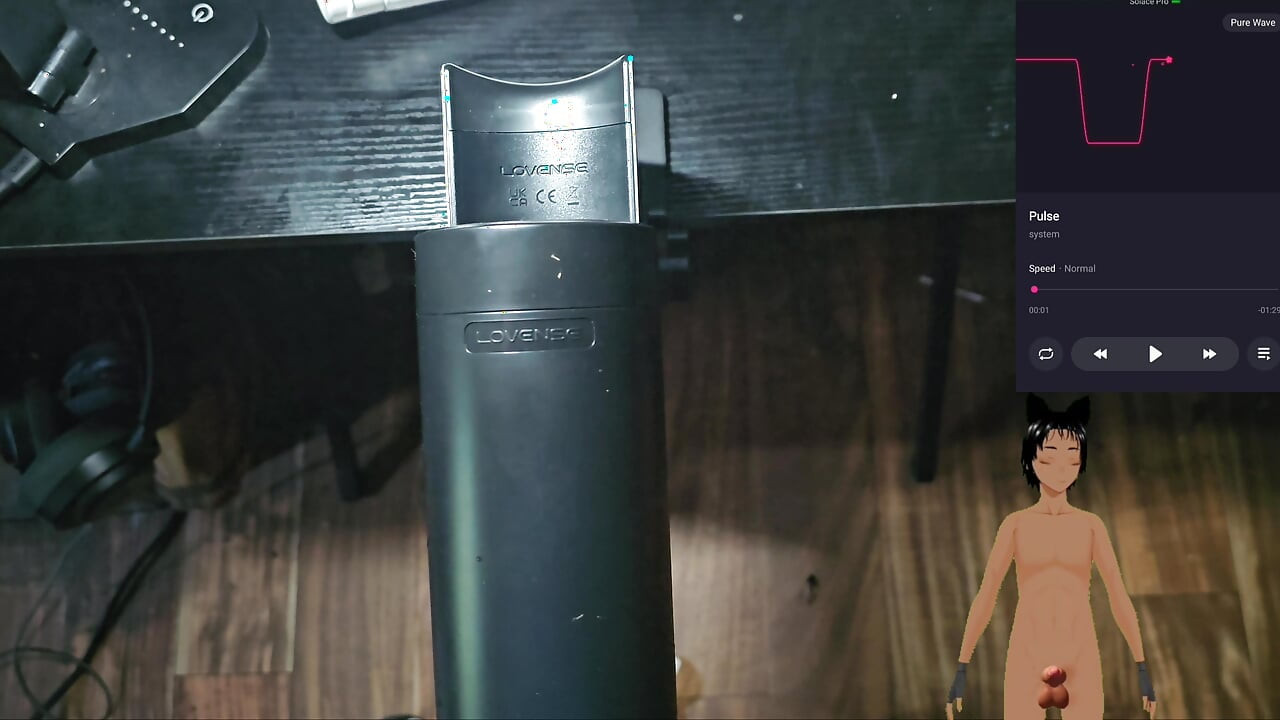 Using a machine to suck my dick!