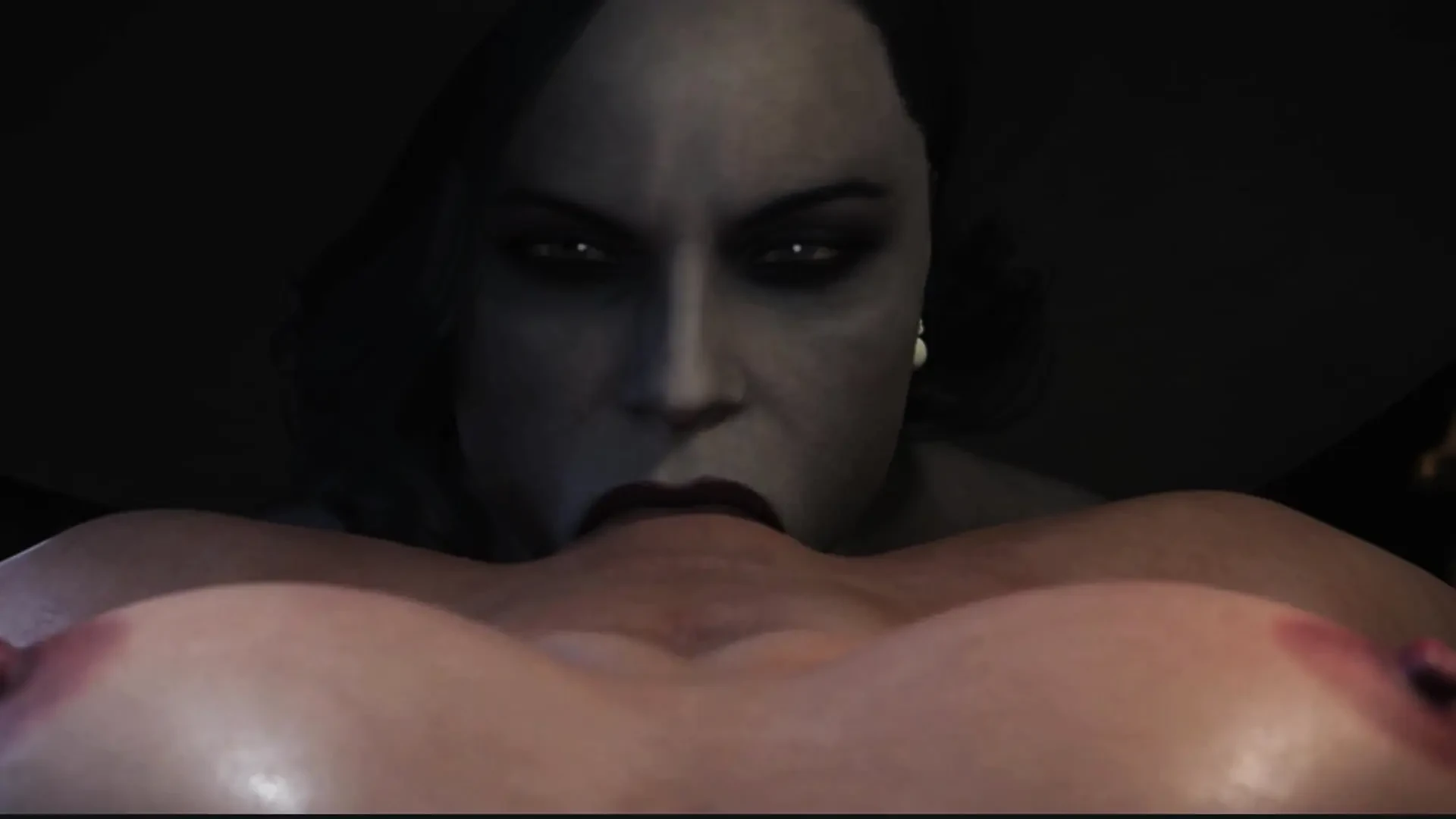 Lady Dimitrescu u grubom seksu sa svojom robinjom devojkom - 3D animacija
