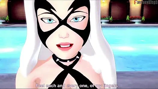 Felicia Hardy (Black Cat) bikini blowjob - Marvel