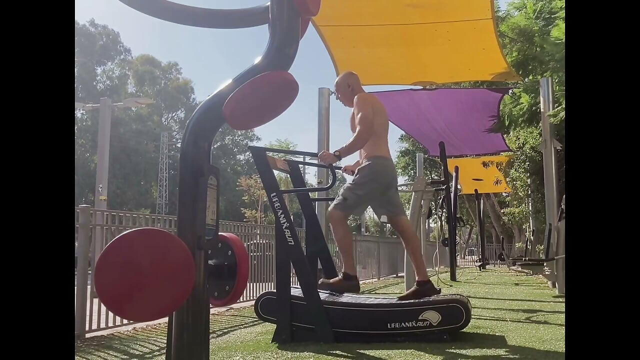 Solo Masturbation with Some Exercise