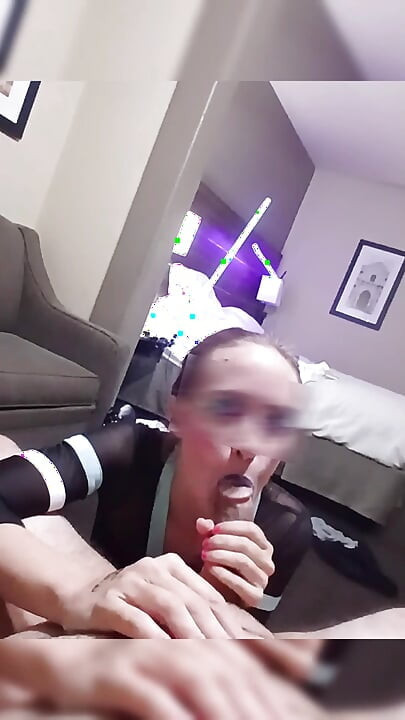 Soccer player gets nasty after winning the game and gets creampied twice, worships a big cock, and gets her pussy ate.