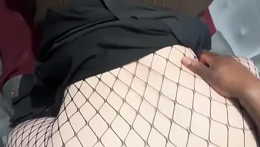 Menajerim beni mastürbasyon yaparken yakaladı ve katılmaya karar verdi ve büyük zenci pro gürültülü bir grup seks partisi gibi aldı