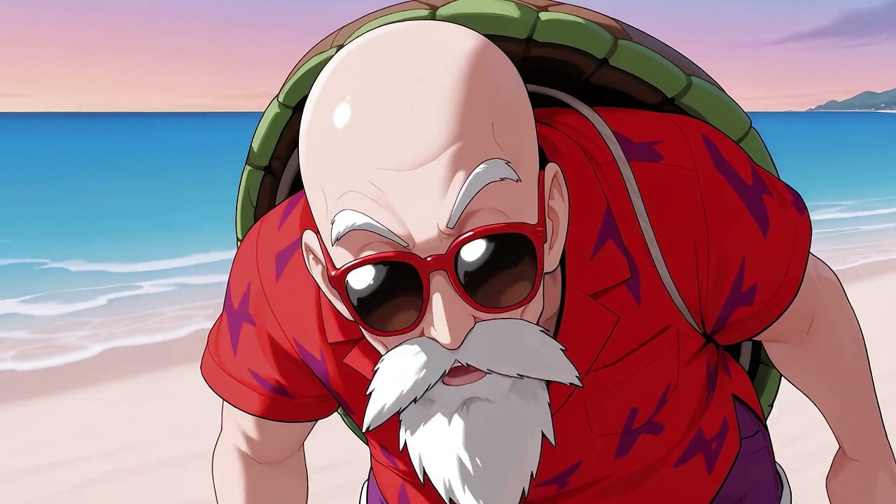 Android 18 mengongkek Krillin di sofa ruang tamu! Hentai bola naga tanpa ditapis Z