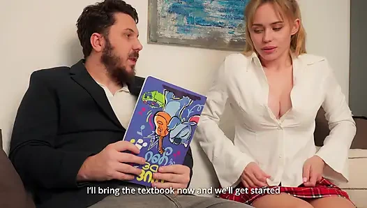 Schoolgirl Came For English Lesson But Got Anal Training Instead