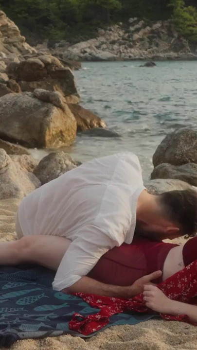 We Found a Secret Beach for Outdoor Sex - Real Amateur Couple | Clip 1