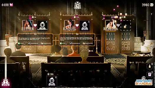 Sisters in Sin Gameplay Part 12 - Lust Performs the Sexual Ritual with Esther in the Library