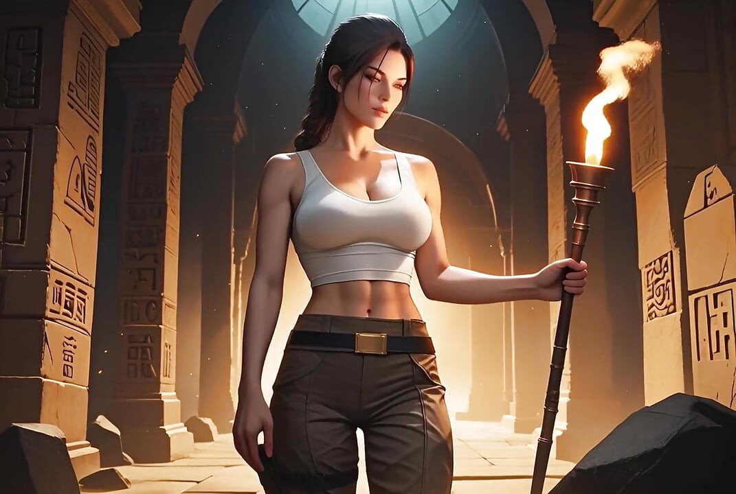 Lara Croft in Search of the Best Penis in an Ai Adaptation