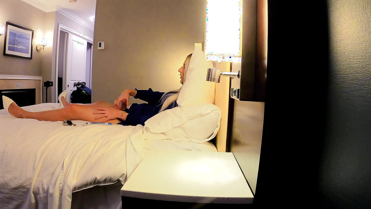 Super Hot Femboy Jerking in Hotel Compilation