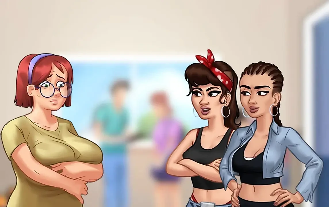 Summertime saga opnieuw bewerkt - 5 in de toiletten van de universiteit door Misskitty2k