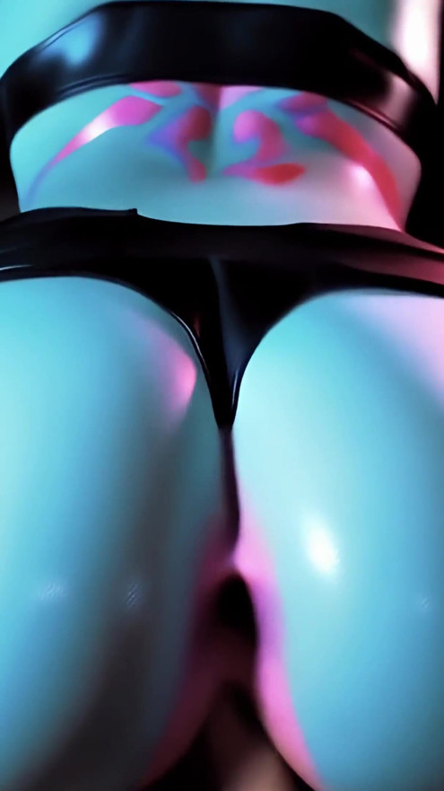 Cyberpunk Rebecca Gets Fucked From Behind Until You Cum Inside Her Pussy | Clip 1