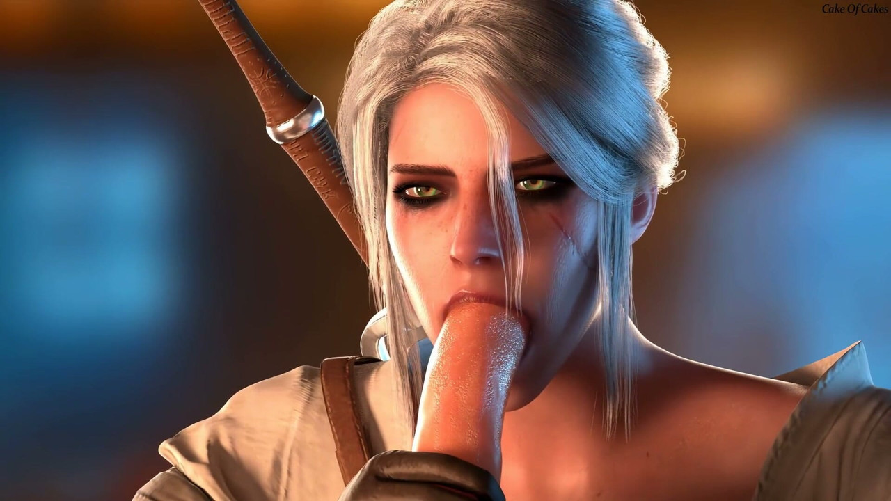Ciri heals a cock by sucking it