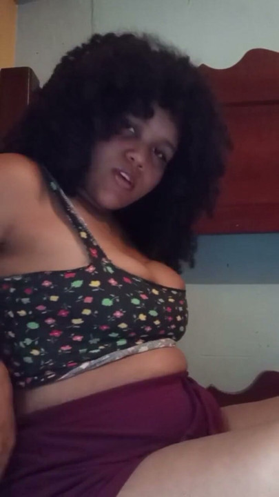 Thick brunette shows you her big body | Clip 1