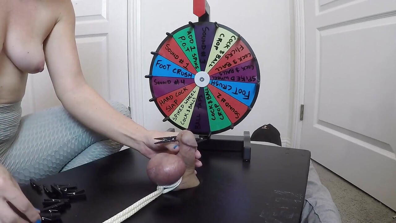 She Inserts a 30cm Probe All the Way Into His Meaty Cock - Playing BDSM Roulette